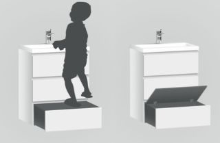 Am.pm M91FSX0752WG GEM S тумба под раковину 75см белый глянец